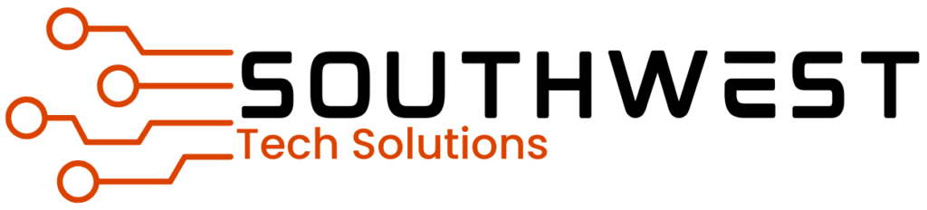 Southwest Tech Solutions Orange and Black Logo